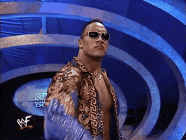 The Rock Reaction GIF by WWE